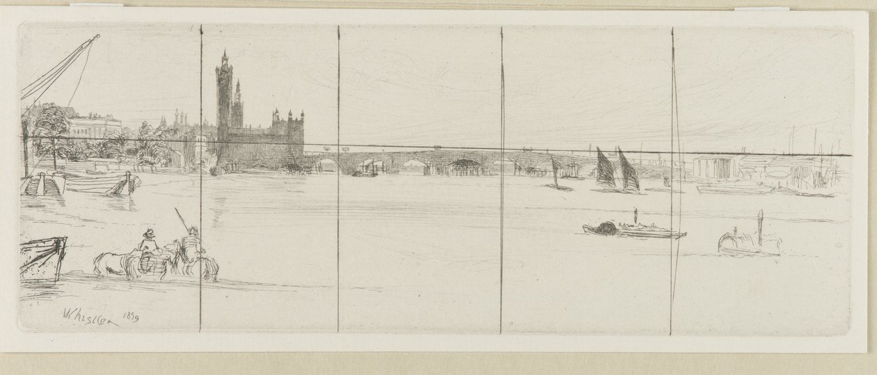 Starý Westminsterský most od James Abbott McNeill Whistler