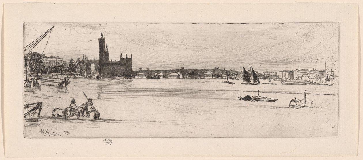 Starý Westminsterský most od James Abbott McNeill Whistler