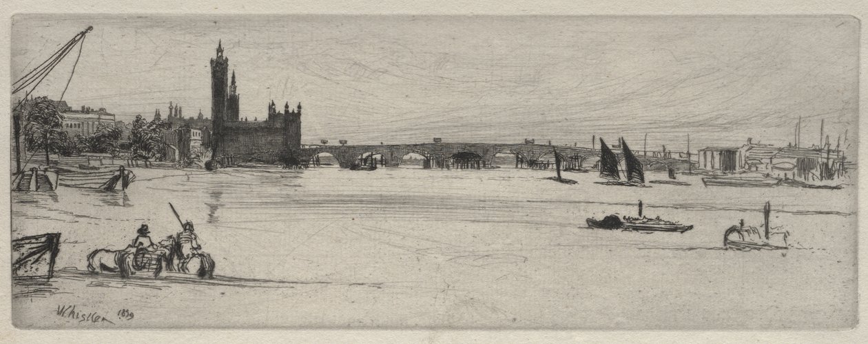 Starý Westminsterský most od James McNeill Whistler