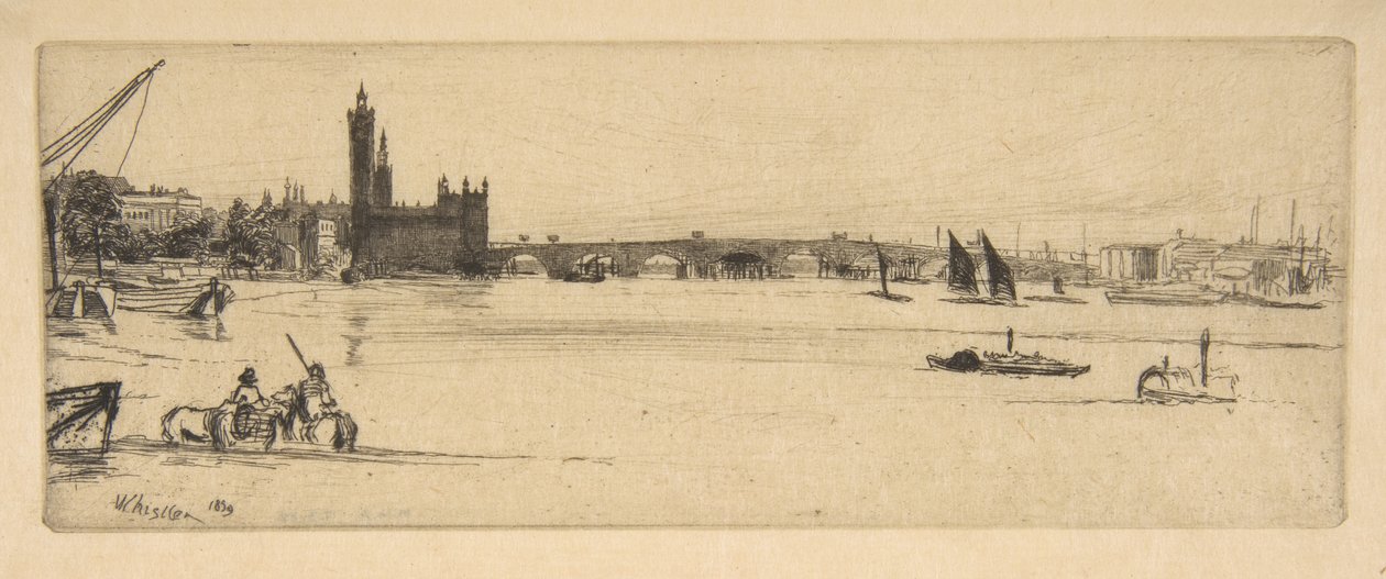 Starý Westminsterský most od James McNeill Whistler