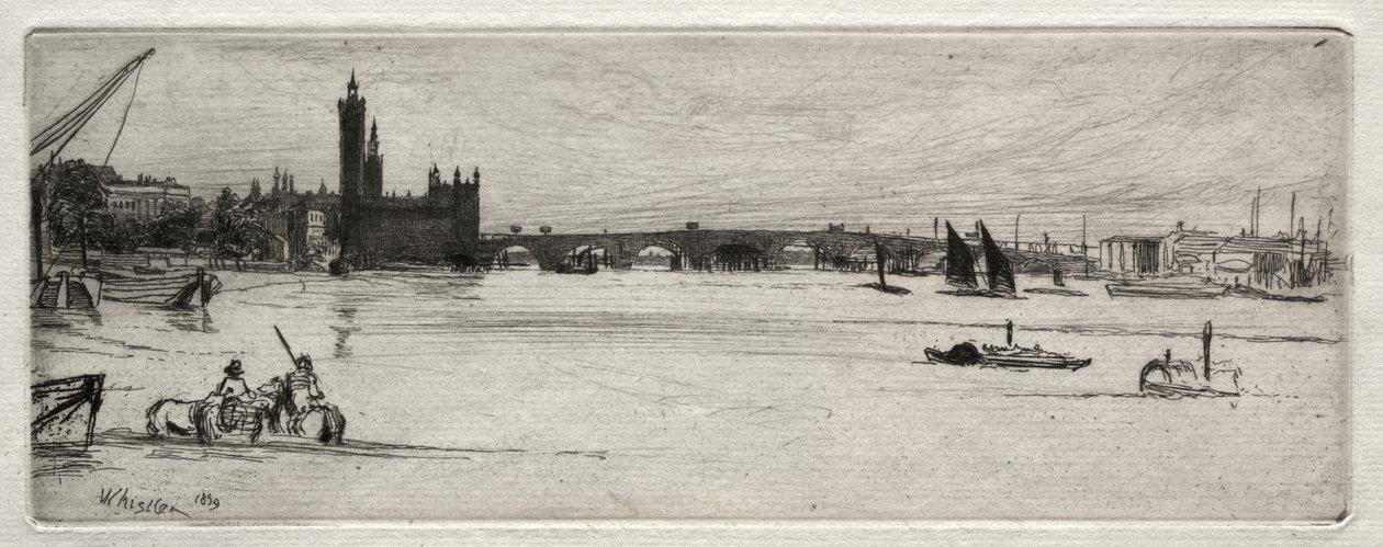 Starý Westminsterský most od James McNeill Whistler