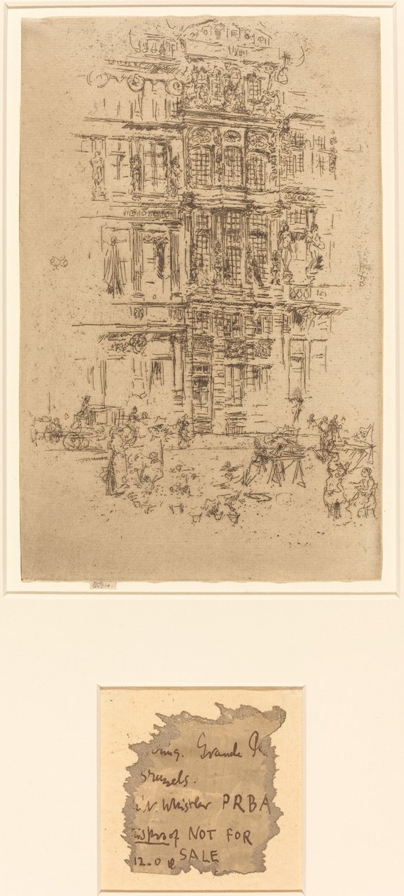 Paláce, Brusel od James Abbott McNeill Whistler