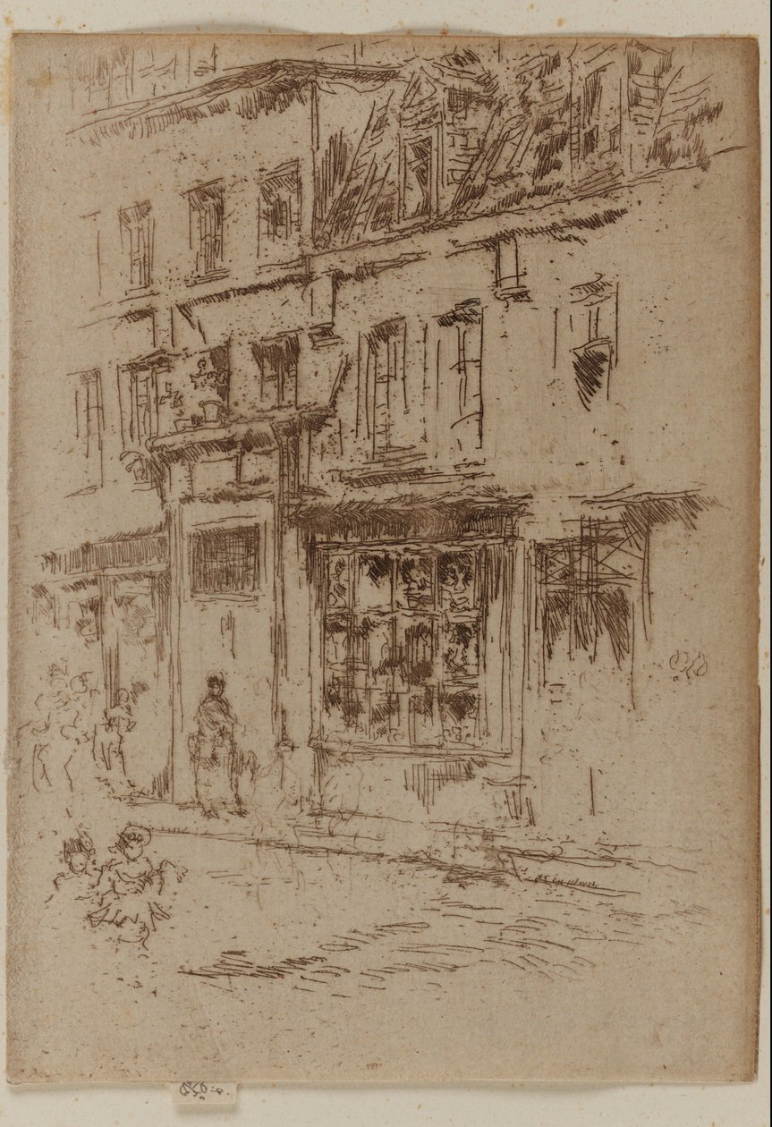 Little Butter Street, Brusel od James Abbott McNeill Whistler