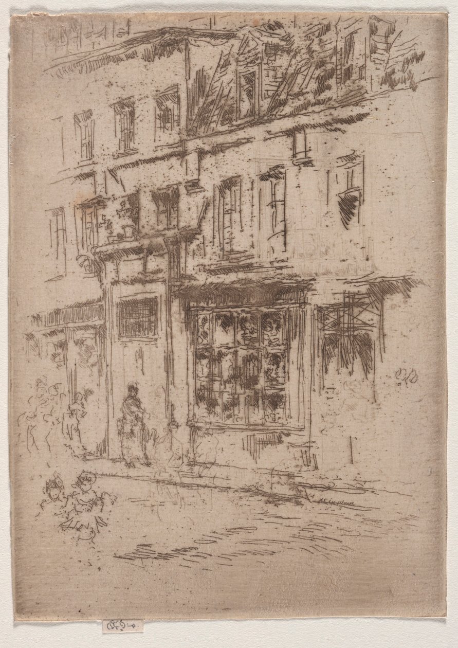 Petite Rue au Beurre, Brusel od James McNeill Whistler