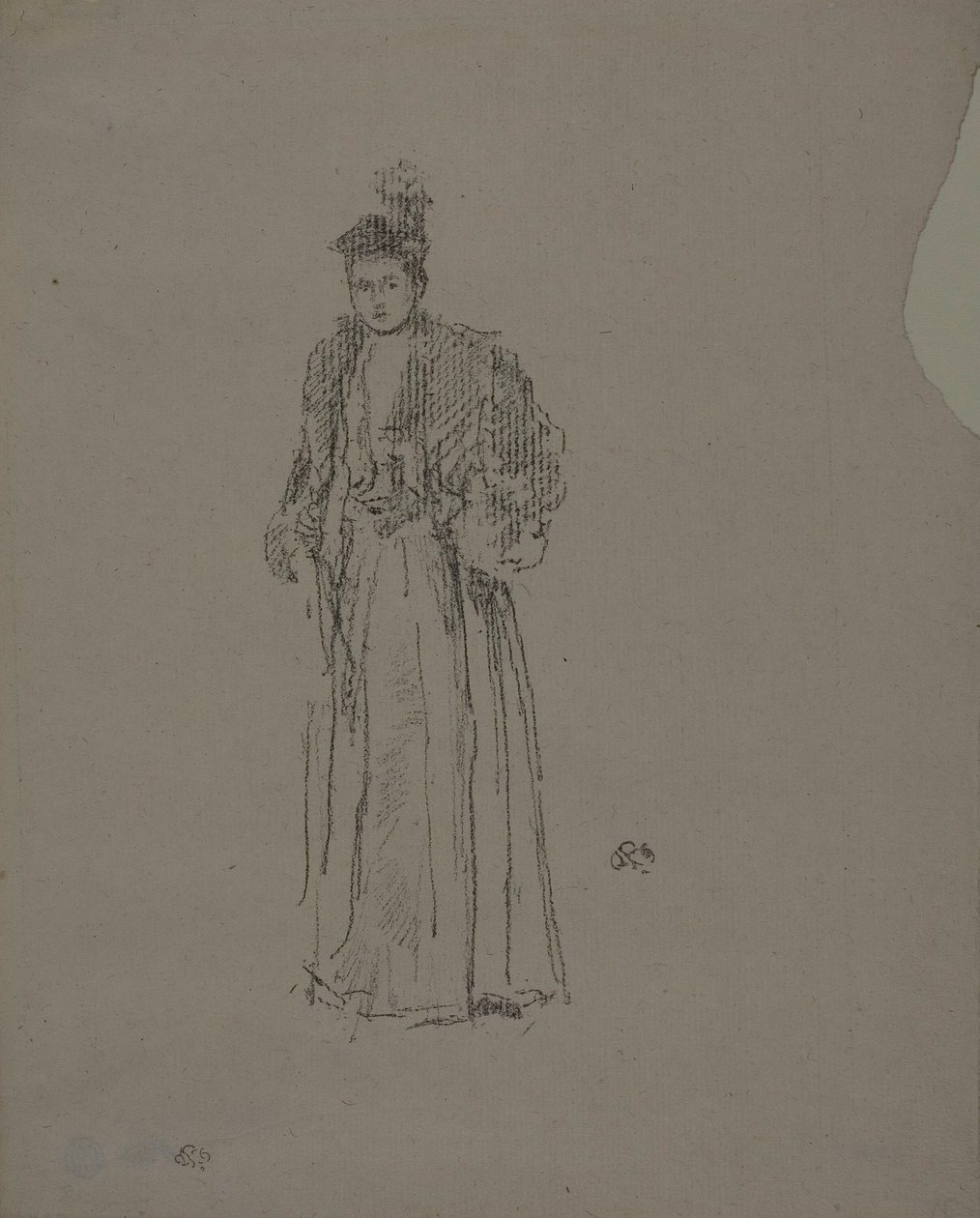 Portrétní studie: Slečna Charlotte R. Williamsová od James Abbott McNeill Whistler