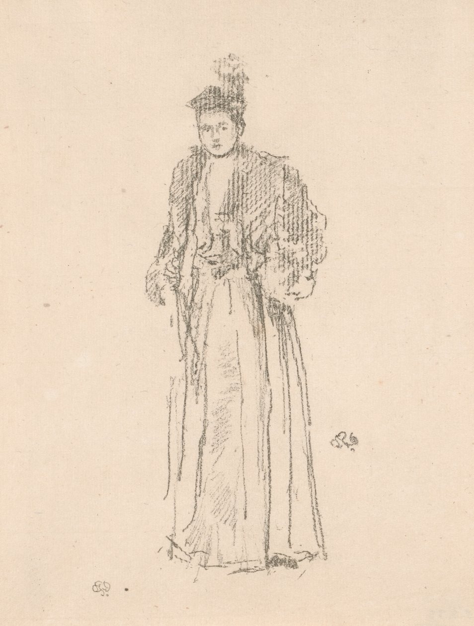 Portrétní studie: Slečna Charlotte R. Williamsová od James Abbott McNeill Whistler