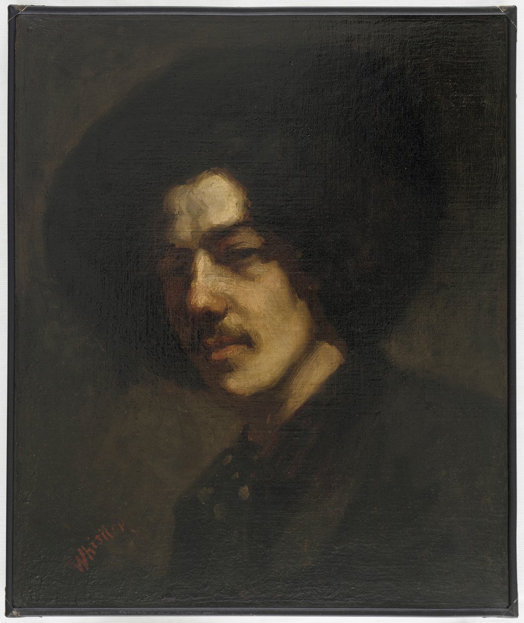 Portrét Whistlera s kloboukem od James Abbott McNeill Whistler