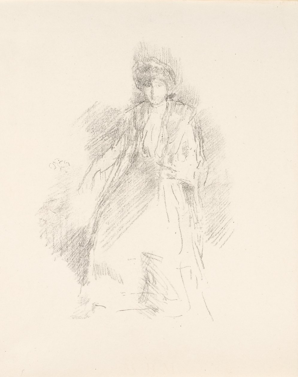 Portrét mladé ženy v klobouku [slečna Seatonová] od James Abbott McNeill Whistler