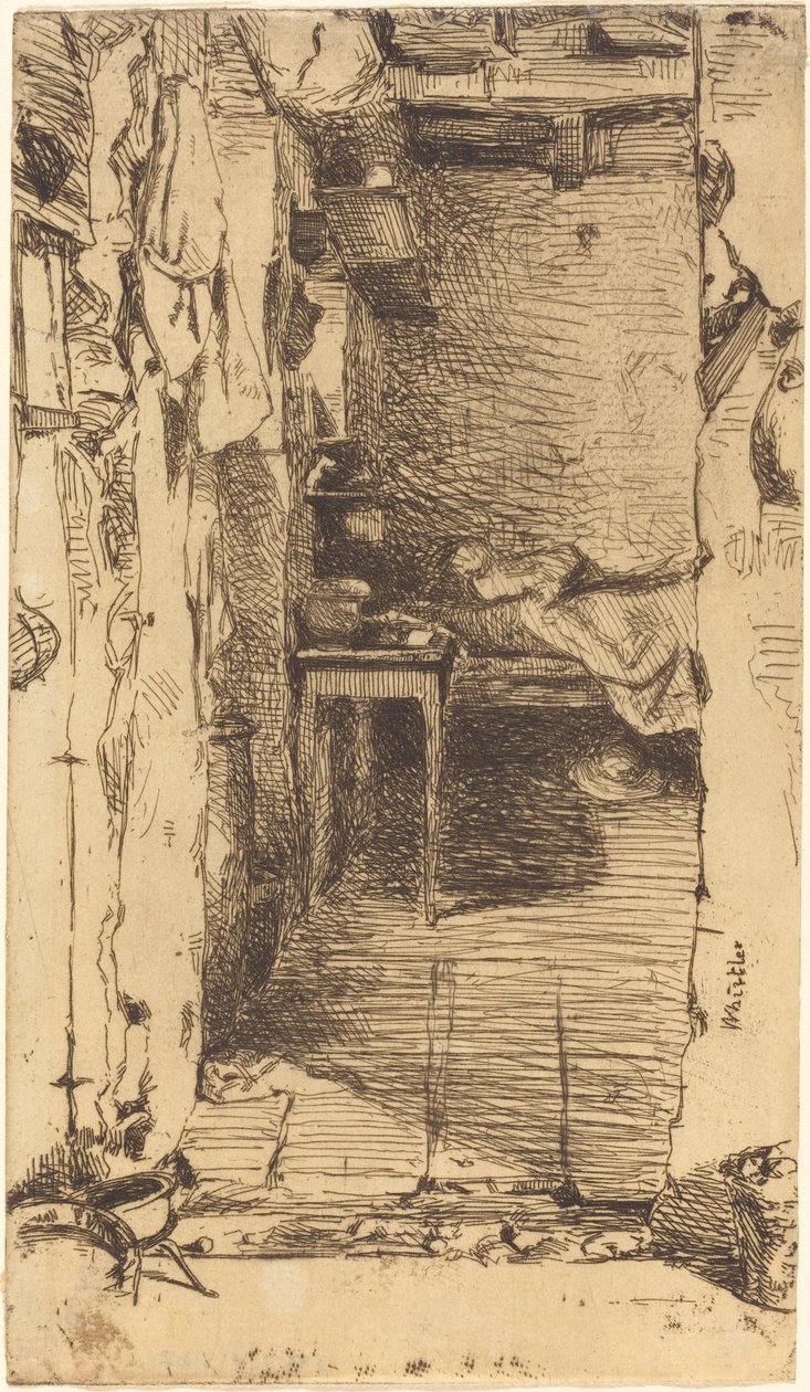 Rag Pickers, Mouffetard District, Paříž od James Abbott McNeill Whistler