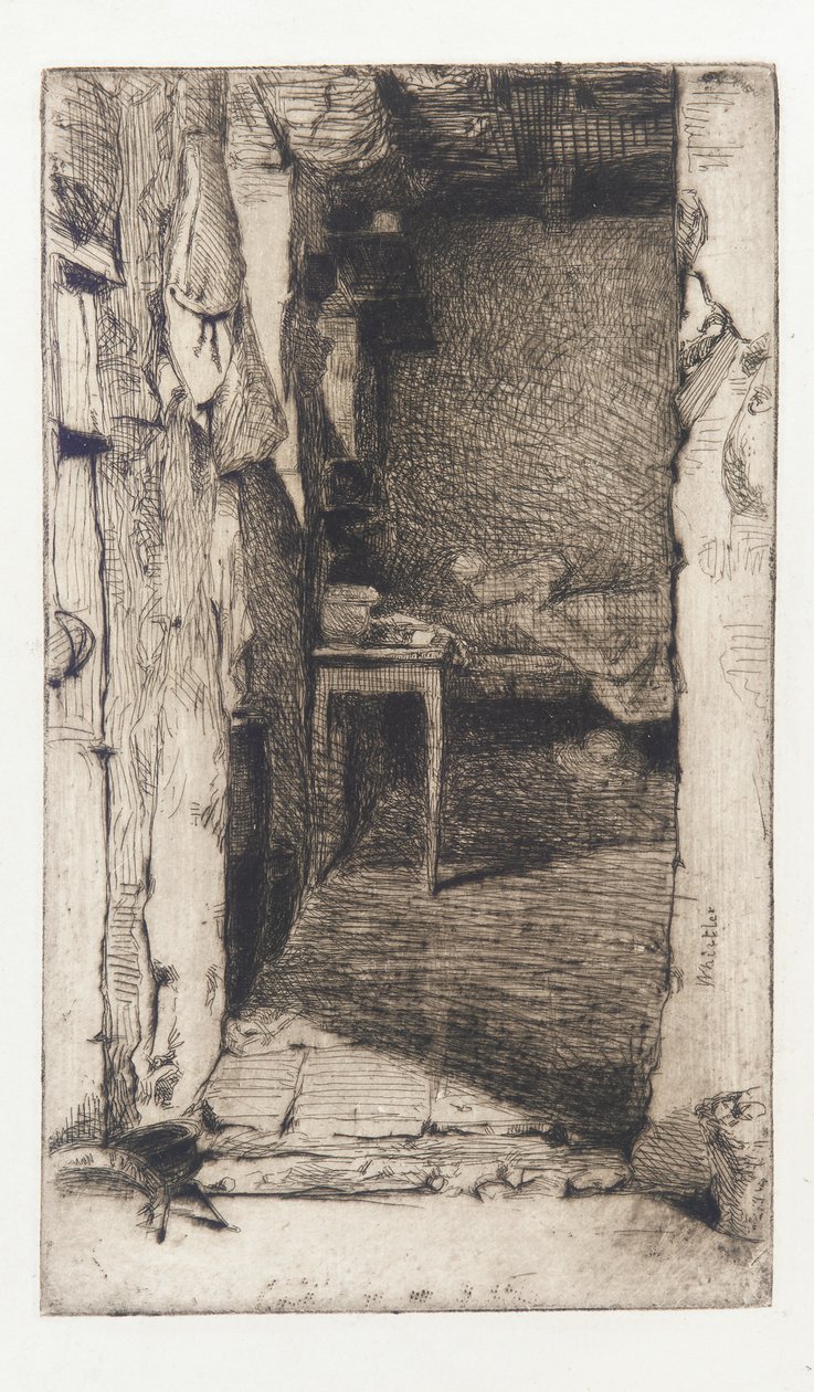 Rag Pickers, Mouffetard District, Paříž od James Abbott McNeill Whistler