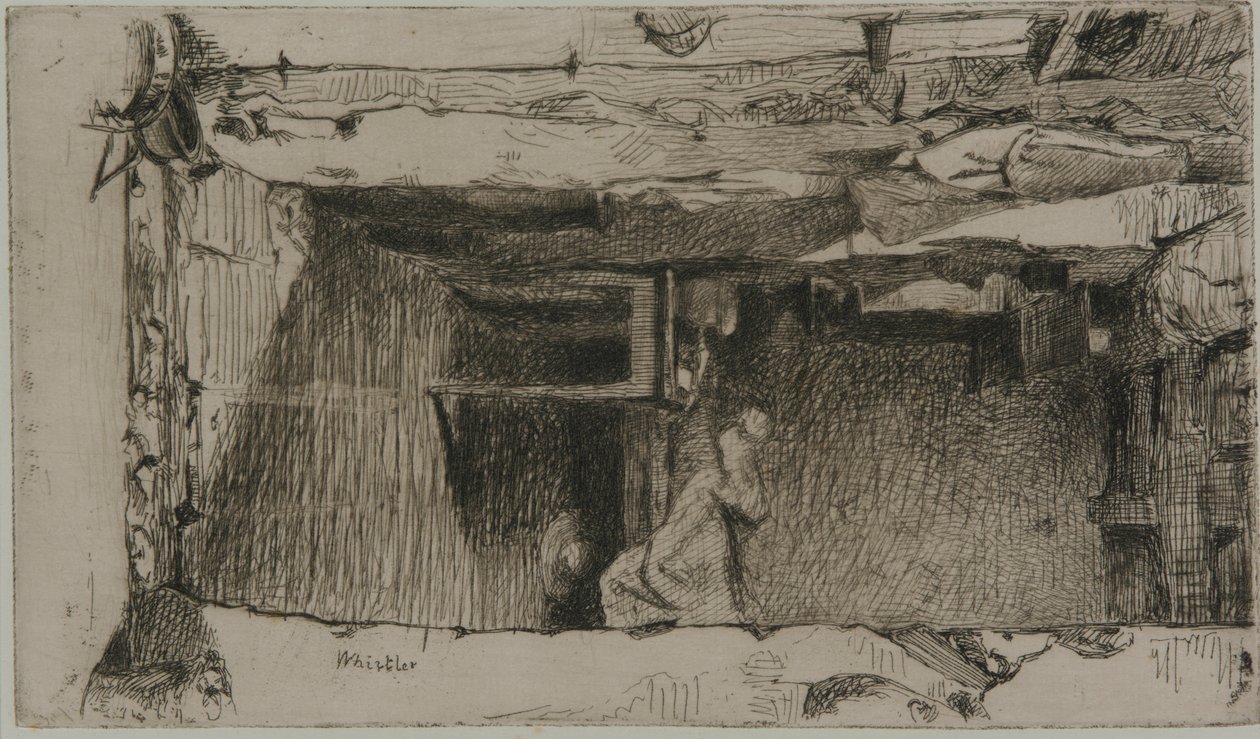 Rag Pickers, Mouffetard District, Paříž od James Abbott McNeill Whistler