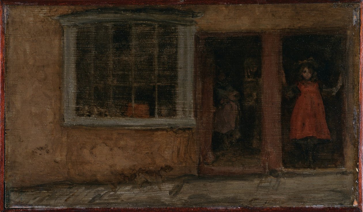 Rose and Red: Holičství, Lyme Regis  od James McNeill Whistler