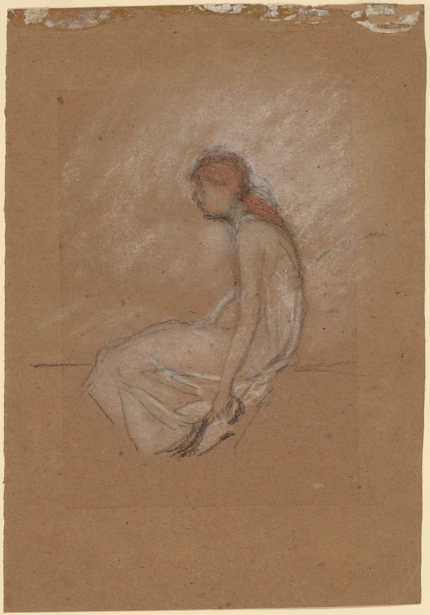 Sedící žena s červenými vlasy od James Abbott McNeill Whistler