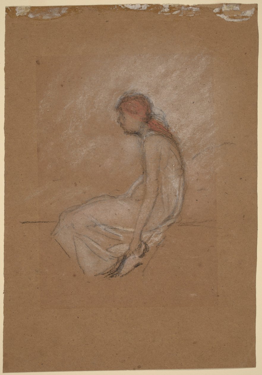 Sedící žena s rudými vlasy od James McNeill Whistler