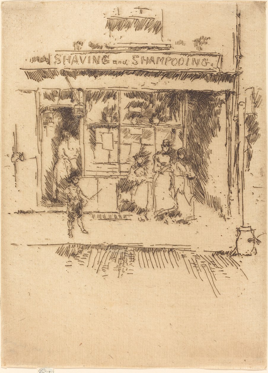 Holení a šamponování od James Abbott McNeill Whistler