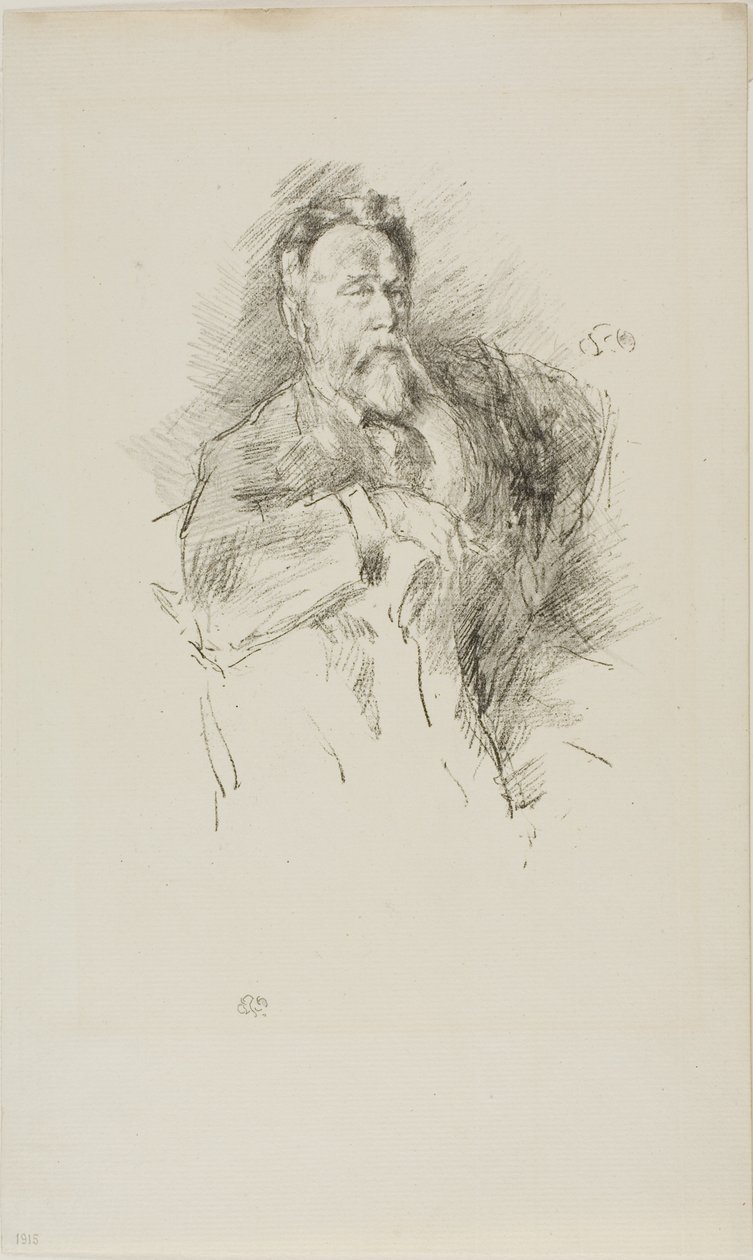 Náčrt Williama E. Henleyho od James Abbott McNeill Whistler
