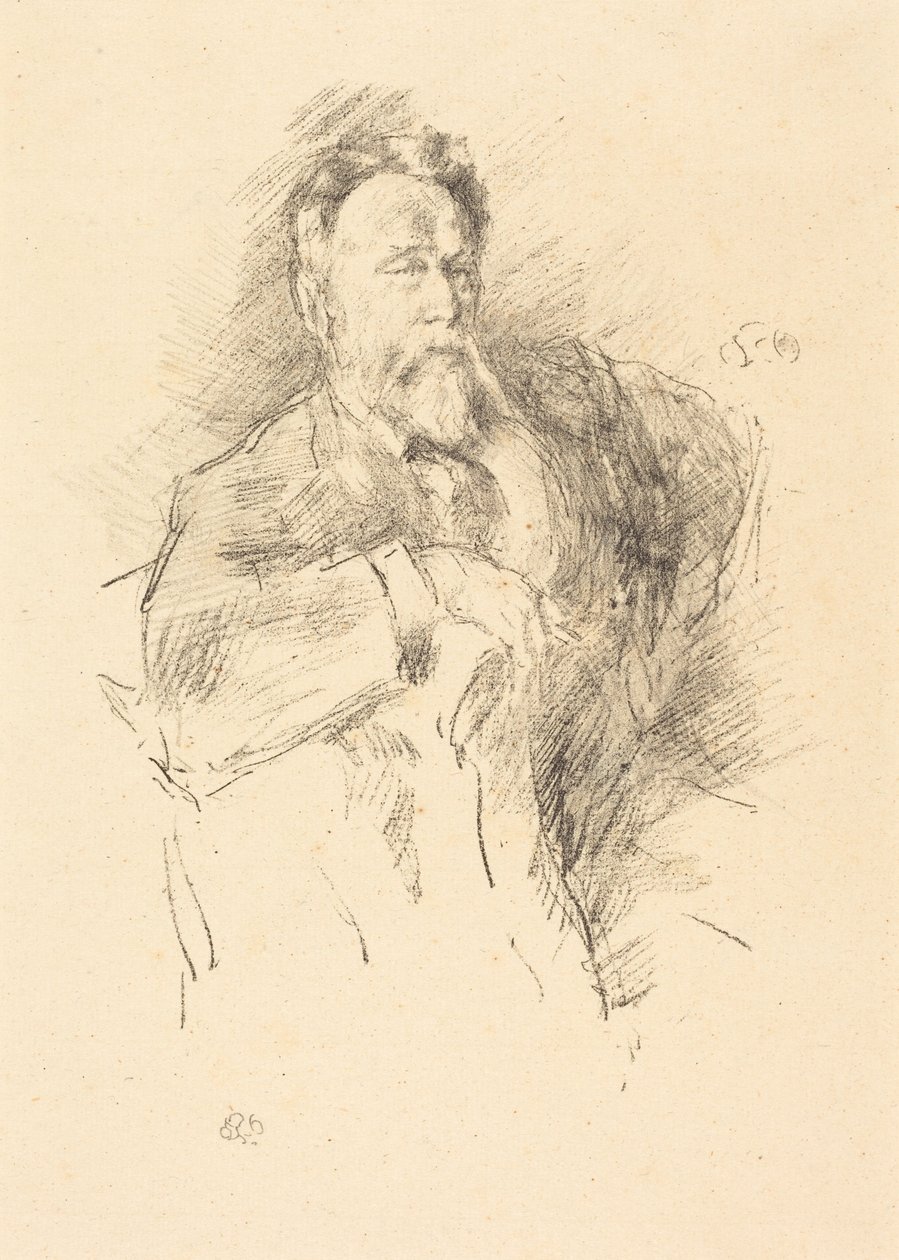 Skica Williama E. Henleyho od James McNeill Whistler