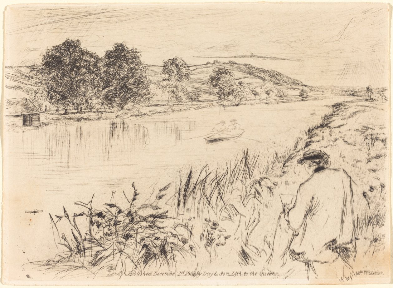 Skicování, č. 1 od James Abbott McNeill Whistler