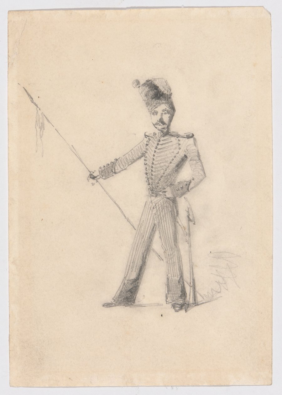 Voják s Lancem od James Abbott McNeill Whistler