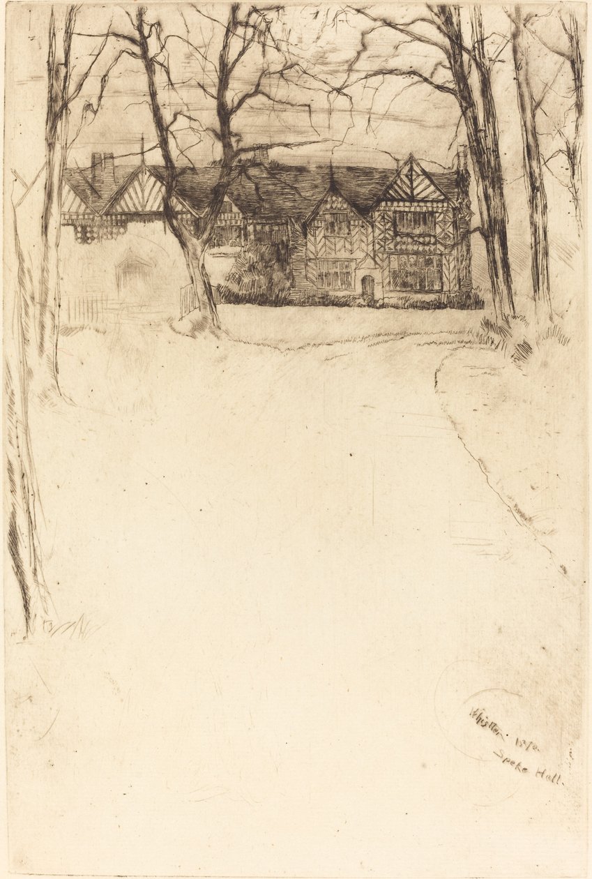 Speke Hall, č.1 od James Abbott McNeill Whistler