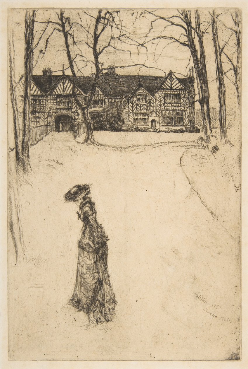 Speke Hall, č. 1 od James McNeill Whistler