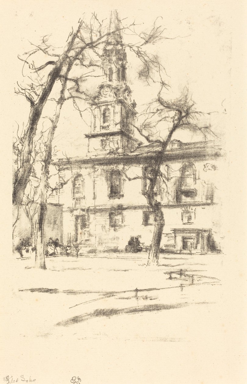 St. Giles-in-the-Fields od James Abbott McNeill Whistler