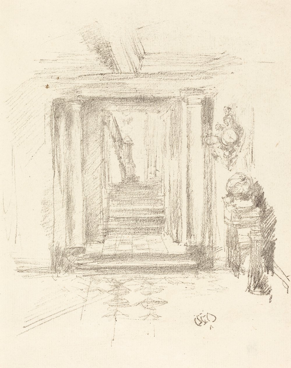 Schodiště od James Abbott McNeill Whistler
