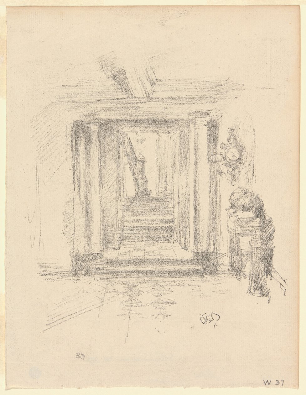 Schodiště od James Abbott McNeill Whistler