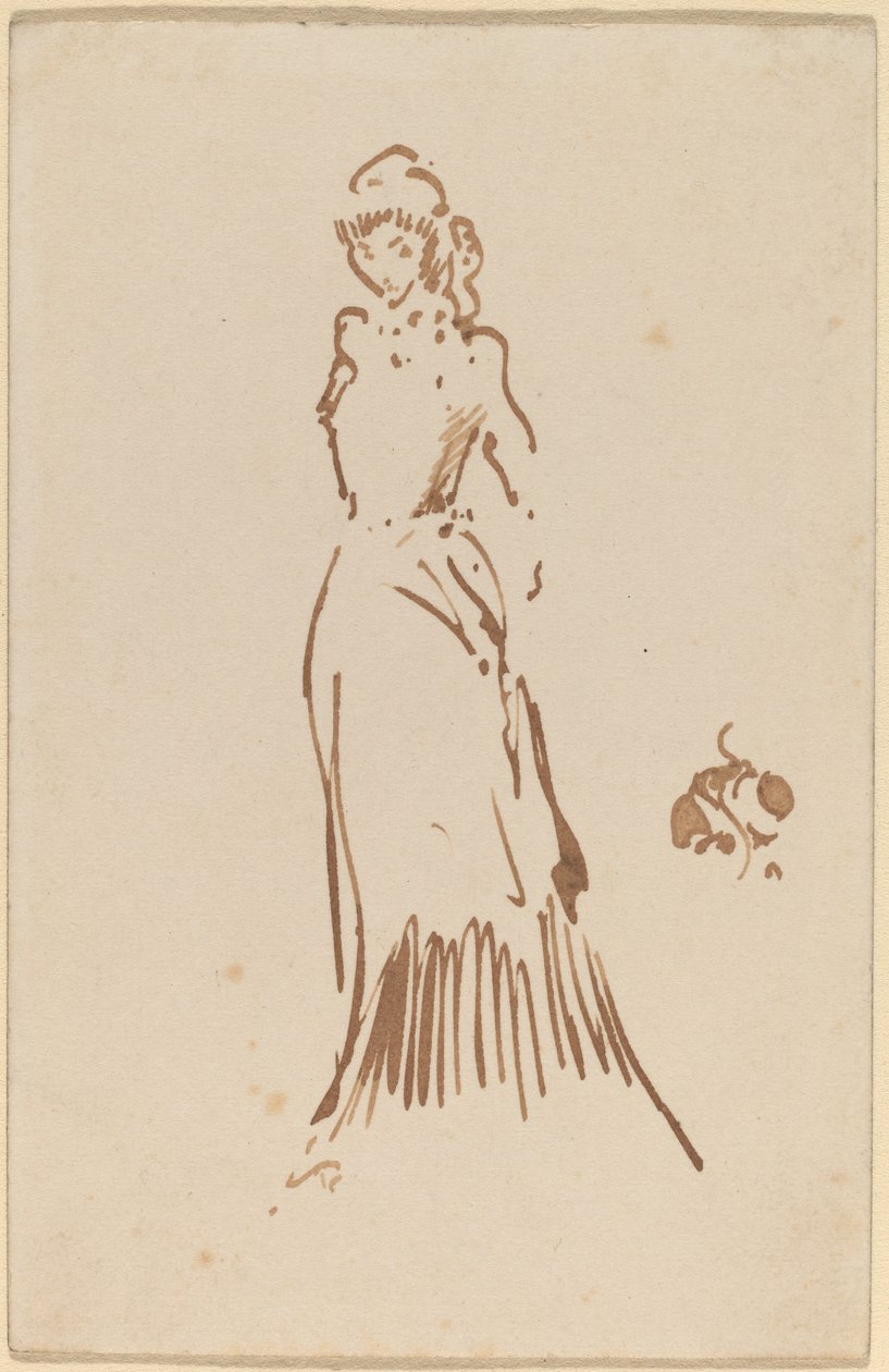 Stojící ženská postava od James Abbott McNeill Whistler