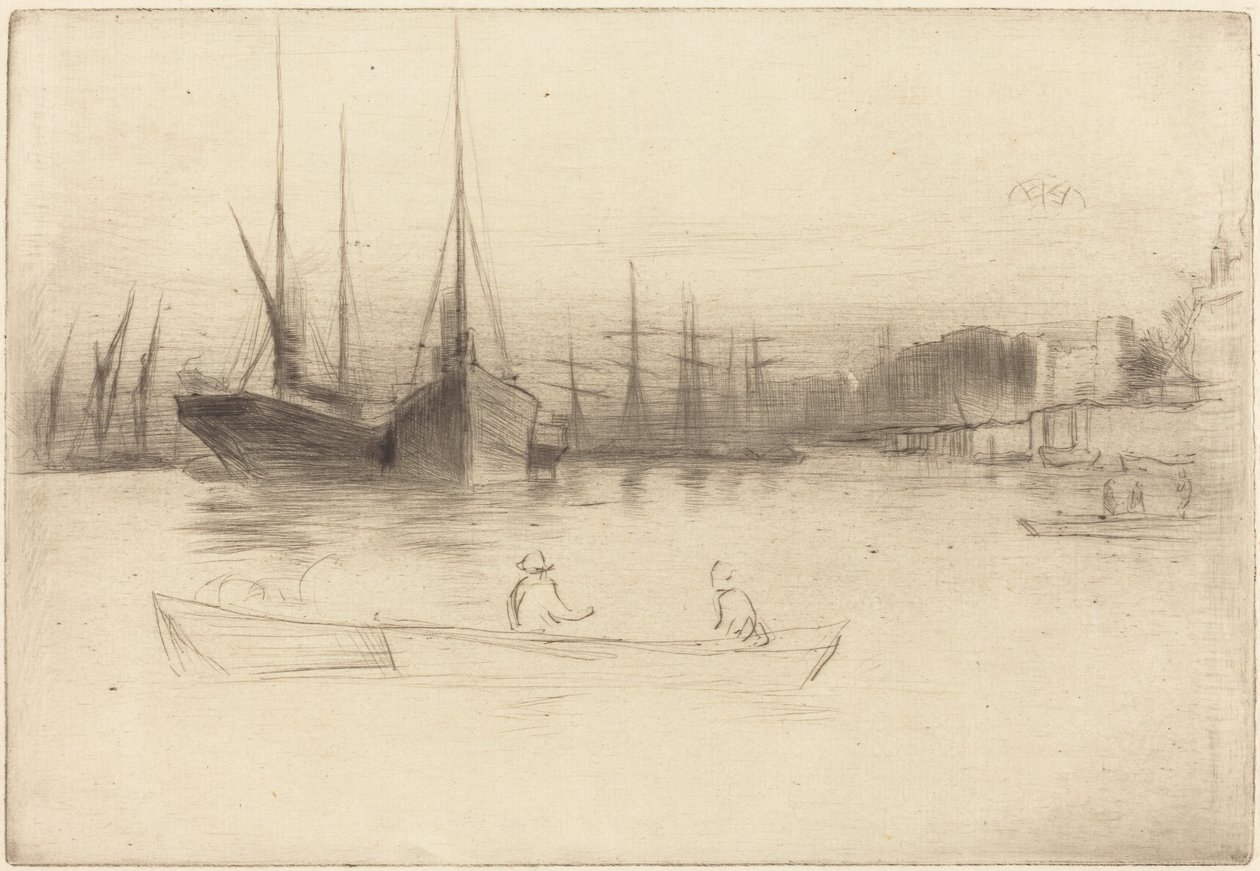 Parníky u Toweru od James McNeill Whistler
