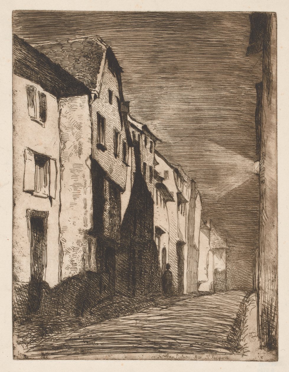 Ulice v Saverne od James Abbott McNeill Whistler