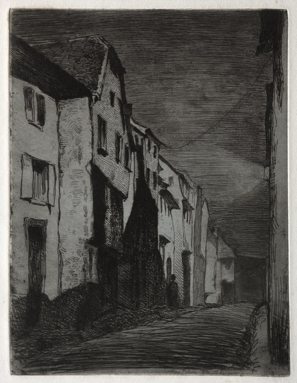 Ulice v Saverne od James McNeill Whistler