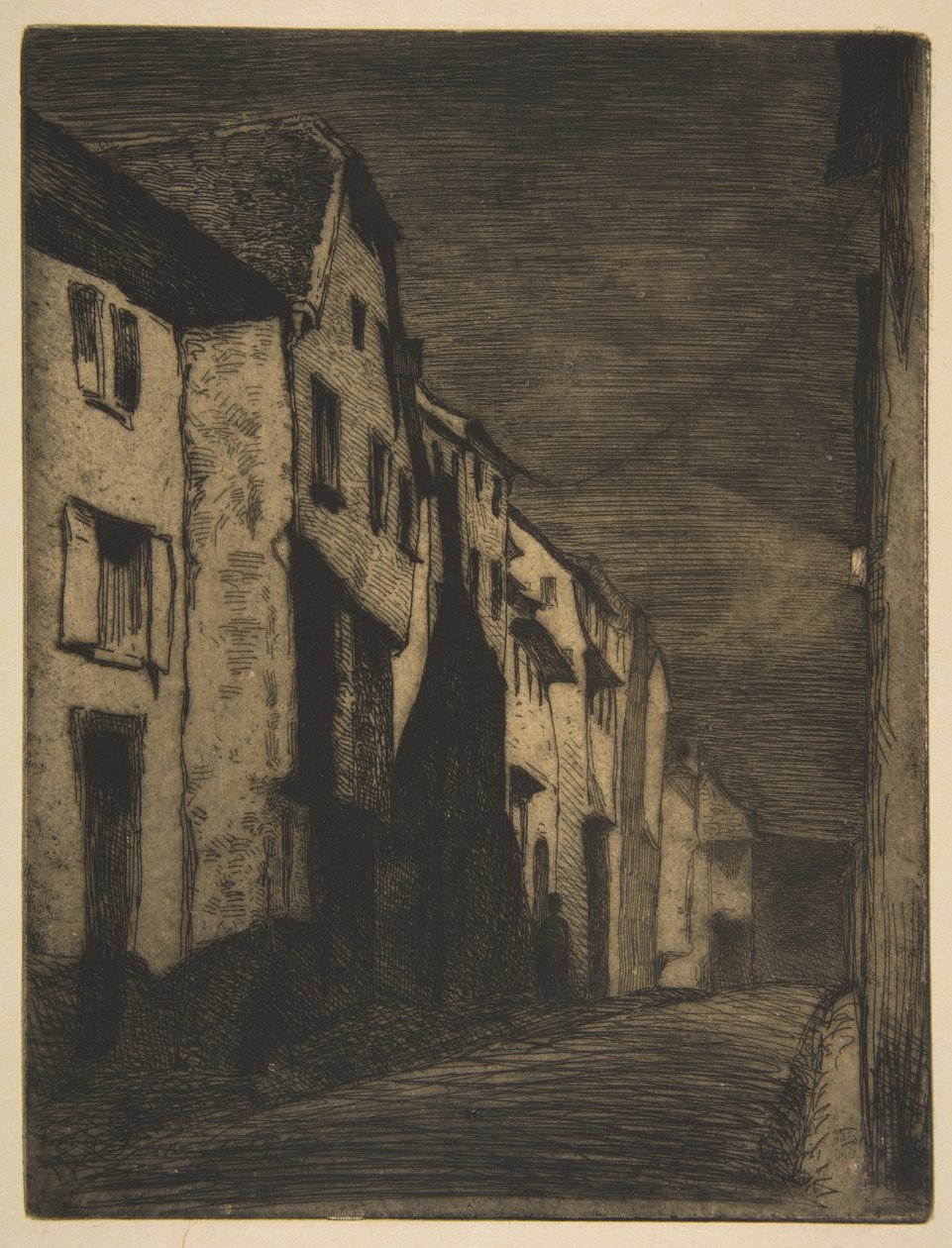 Ulice v Saverne od James McNeill Whistler
