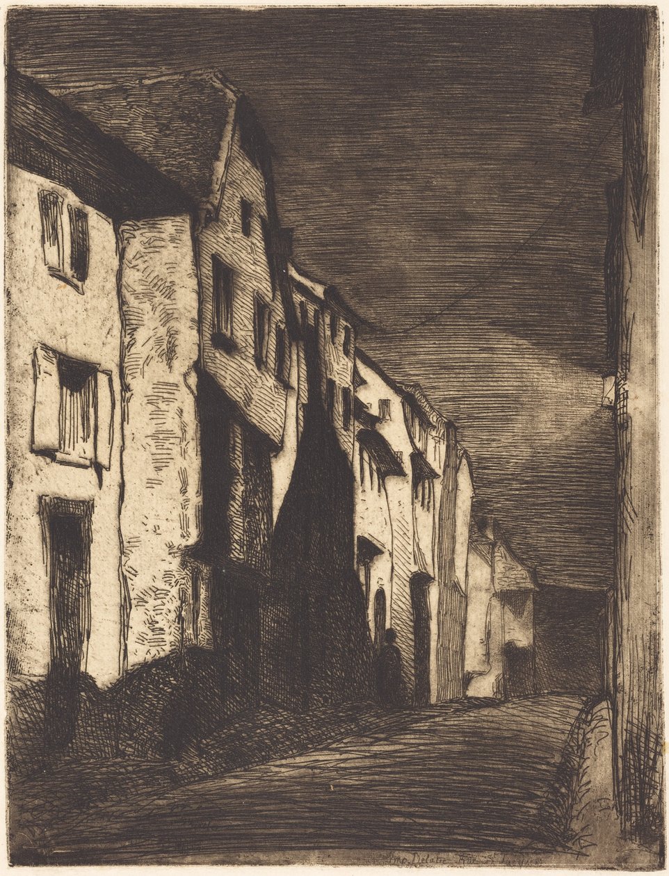 Ulice v Saverne od James McNeill Whistler