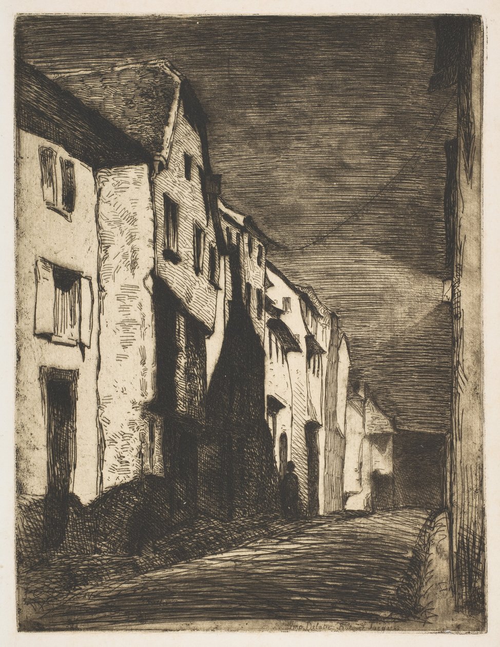 Ulice v Saverne od James McNeill Whistler