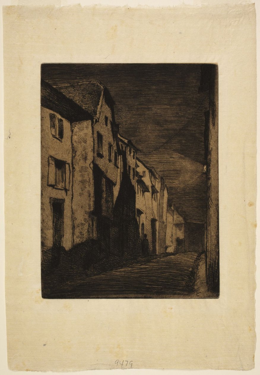Ulice v Saverne od James McNeill Whistler