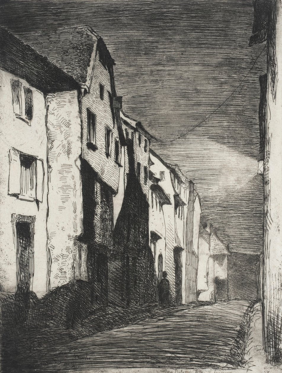 Ulice v Saverne od James McNeill Whistler