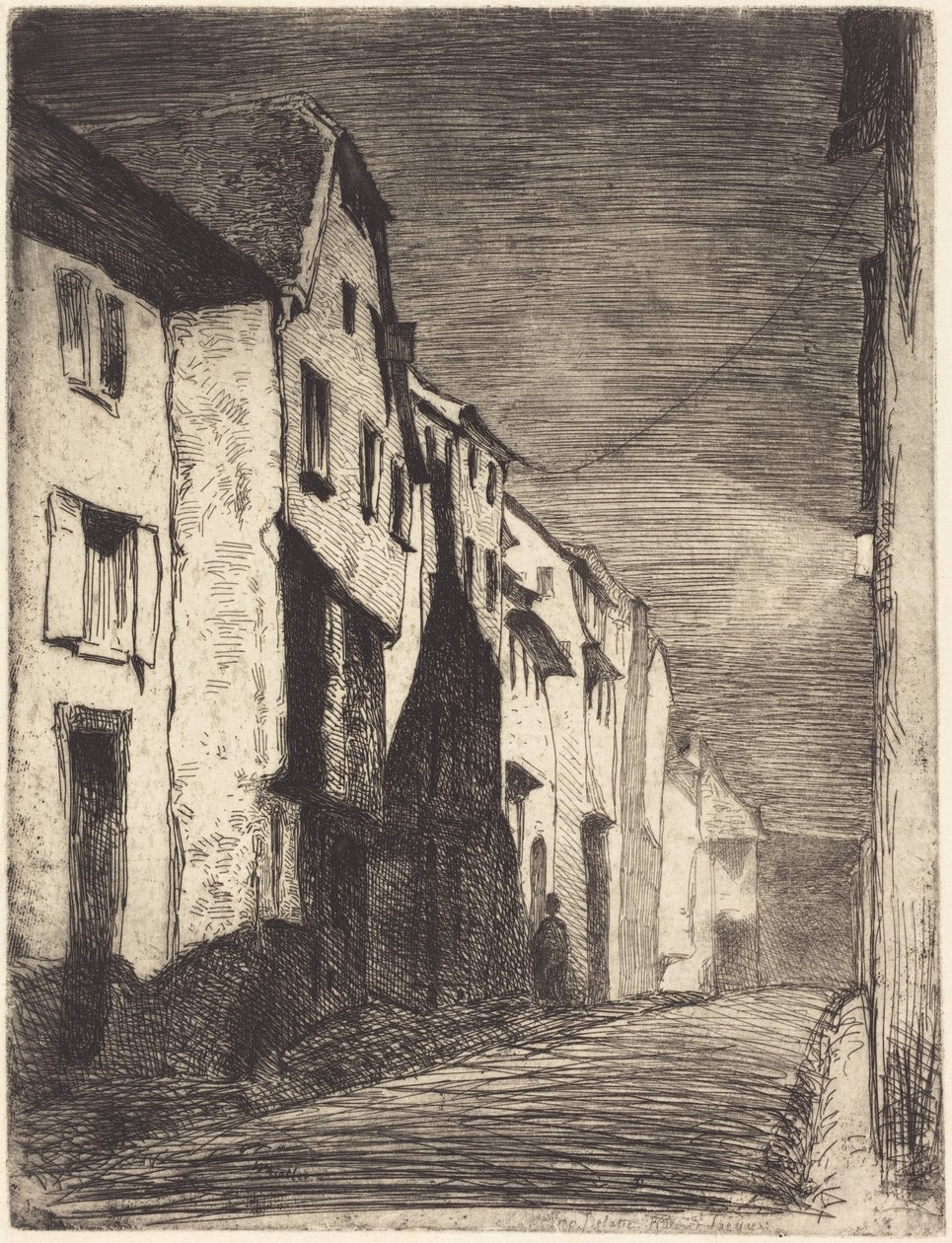 Ulice v Saverne od James McNeill Whistler