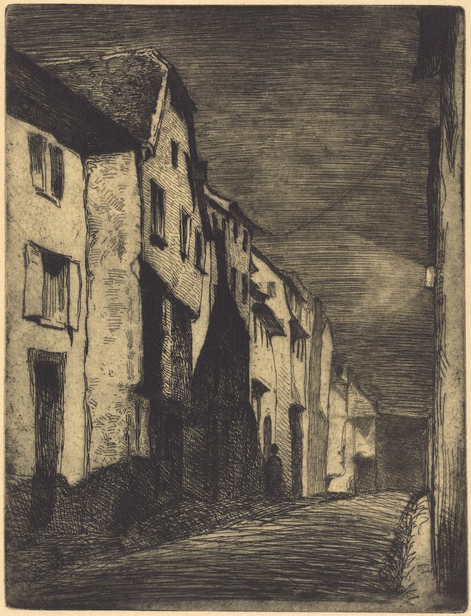 Ulice v Saverne od James McNeill Whistler