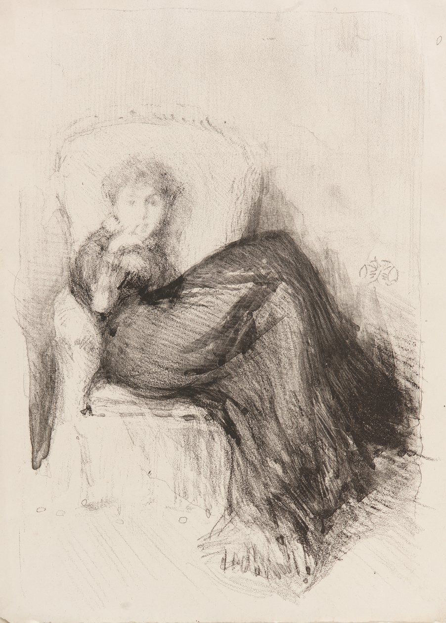 Studie – Maude Sedící od James Abbott McNeill Whistler