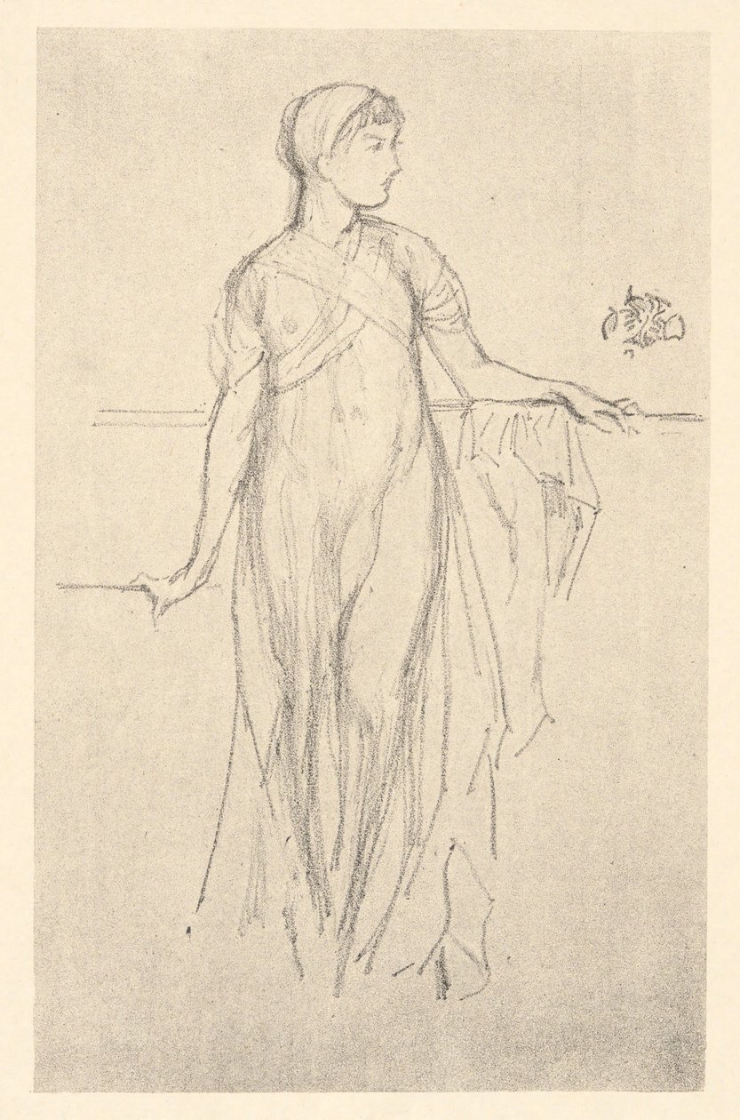 Studie, klasická postava od James Abbott McNeill Whistler