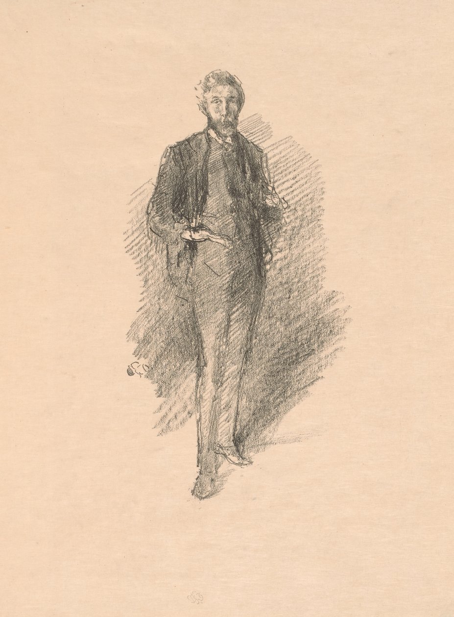 Studie: Joseph Pennell od James Abbott McNeill Whistler