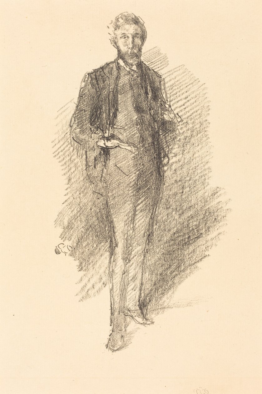 Studie: Joseph Pennell od James McNeill Whistler