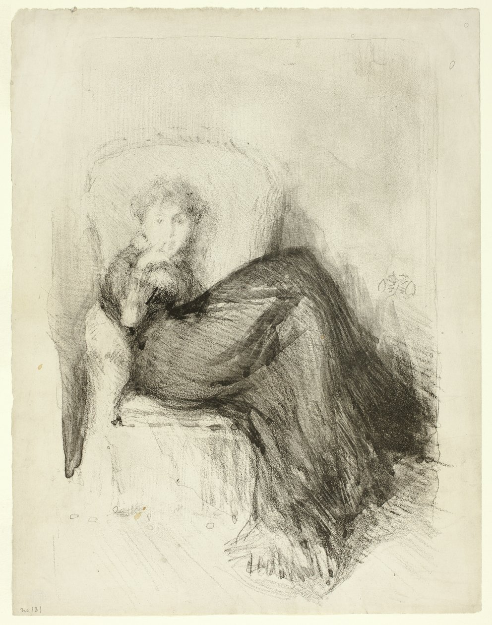 Studie: Maud Sedící od James Abbott McNeill Whistler