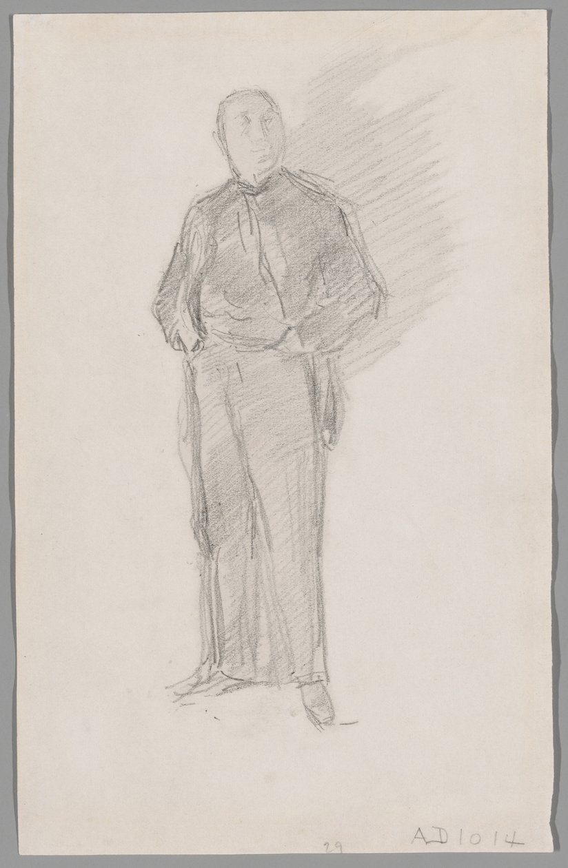 Studie k portrétu Thomase Waye od James McNeill Whistler