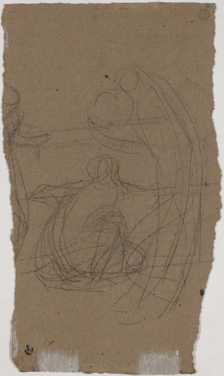 Studie na "Variace v modré a zelené" [verso] od James Abbott McNeill Whistler