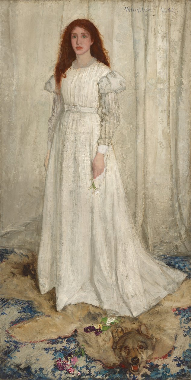 Symfonie v bílé, č. 1: Bílá dívka od James Abbott McNeill Whistler