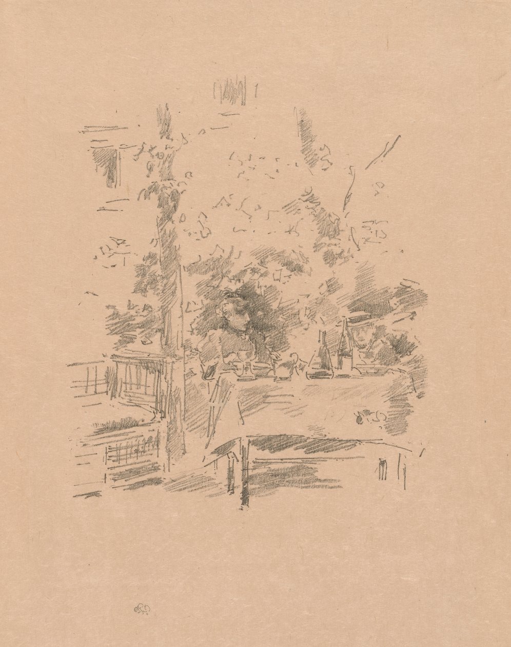 Jeden na jednoho v zahradě od James McNeill Whistler