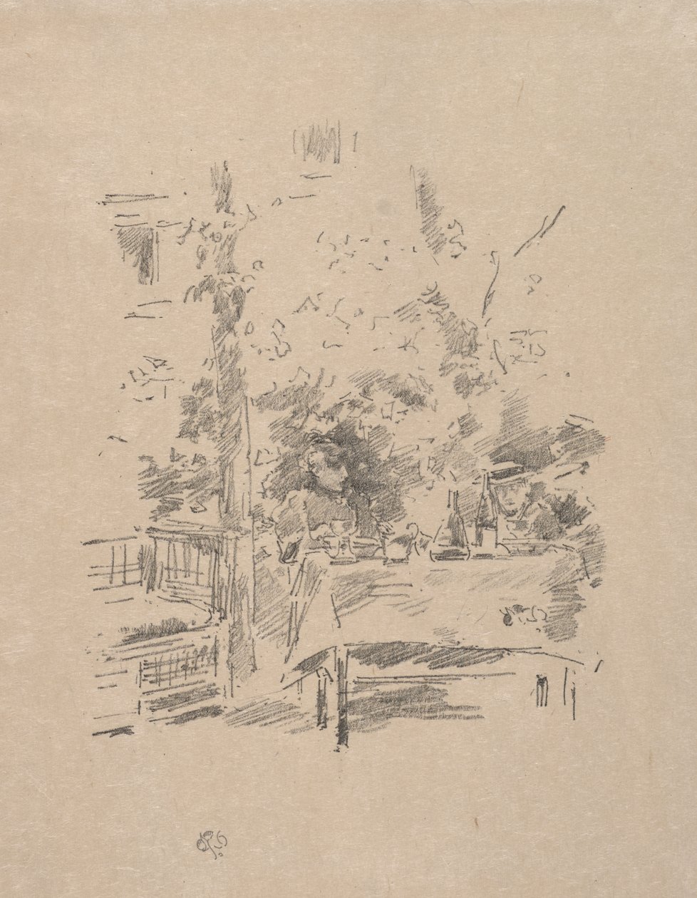 Soukromé setkání v zahradě od James McNeill Whistler