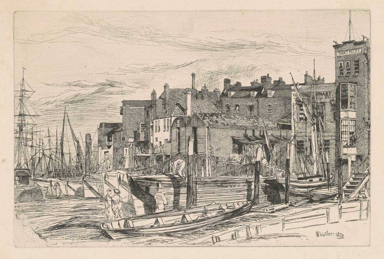 Temžská policie od James Abbott McNeill Whistler